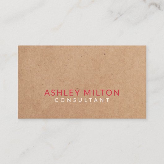 スイカエレガントレッド印刷クラフトコンサルタント 名刺 (正面)