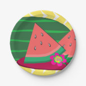 スイカオンザプレート紙プレート ペーパープレート (正面)