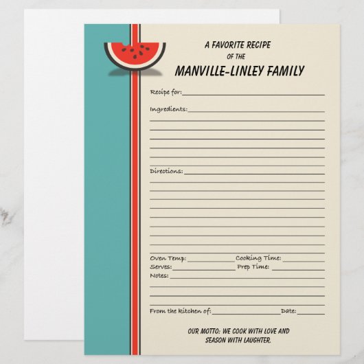 スイカカスタムスライスレシピ (正面/裏面)