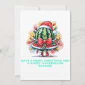 スイカカラフルのクリスマスツリー シーズンカード (正面)