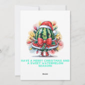 スイカカラフルのクリスマスツリー シーズンカード (裏面)