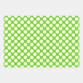 スイカカラフルのドットとギンガム ラッピングペーパーシート (正面3)