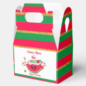 スイカガールの最初の誕生日でスイカ フェイバーボックス (オープン)