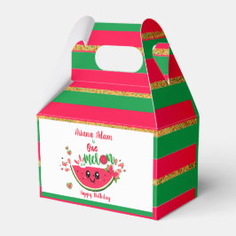 スイカガールの最初の誕生日でスイカ フェイバーボックス