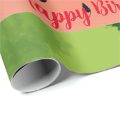 スイカガールの最初の誕生日でスイカ ラッピングペーパー (ロールコーナー)