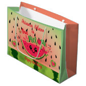 スイカガールの最初の誕生日でスイカ ラージペーパーバッグ (正面アングル)