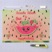 スイカガールの最初の誕生日でスイカ 薄葉紙 (クラフト)