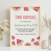 スイカガール誕生日タイムカプセルサイン ポスター