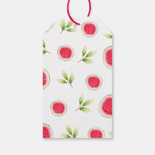 スイカガール誕生日メッセージカード ギフトタグ (裏面)