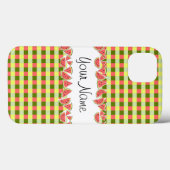 スイカクラシックチェック名iPadケース Case-Mate iPhoneケース (裏面 (横))
