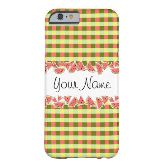 スイカクラシックチェック名iPhoneケース Case-Mate iPhoneケース (裏面)