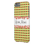 スイカクラシックチェック名iPhoneケース Case-Mate iPhoneケース (裏面左)