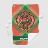 スイカクレストオーバータータンチェックゴルフタオル ゴルフタオル (インサイチュ)