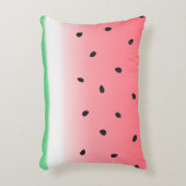 スイカグラデーションストライプ アクセントクッション (正面(垂直))