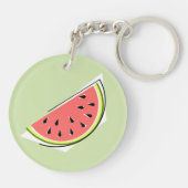 スイカグリーンスライス両面 キーホルダー (裏面)