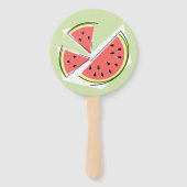 スイカグリーンピース文字 ハンドファン (正面)