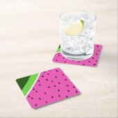 スイカコースター スクエアペーパーコースター (インサイチュ)