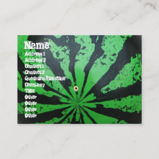 スイカサッカーボール 名刺 (正面)