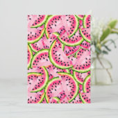 スイカサプライズフラットグリーティングカード 招待状 (スタンド正面)