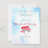 スイカサマークアウト招待状 招待状 (裏面)