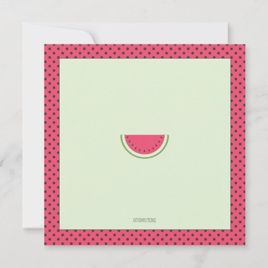 スイカサマークックアウト招待状 招待状 (裏面)