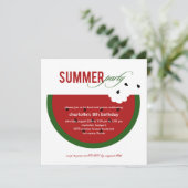 スイカサマーパーティの招待状 招待状 (スタンド正面)