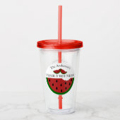 スイカサマーファミリー懇親会 アクリルタンブラー (正面)