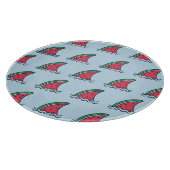 スイカサメ：波パターンデザイン。 カッティングボード (角)