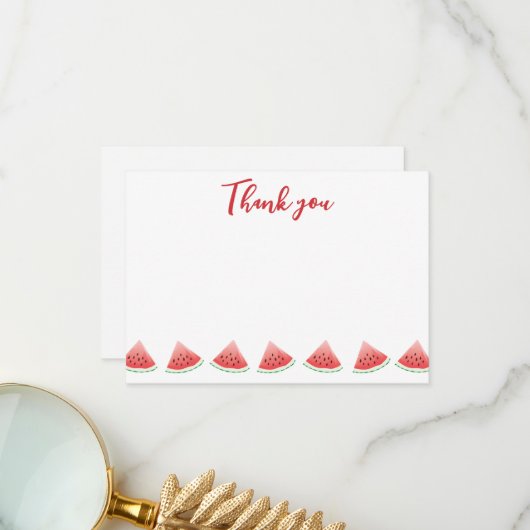 スイカサンキューカード サンキューカード (正面/裏面インサイチュ)