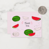 スイカサンキューカード ノートカード (正面/裏面インサイチュ)