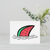 スイカザメ 箔シーズンポストカード (立ち正面)