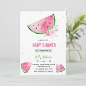 スイカシャワー誕生日招待状 招待状 (スタンド正面)