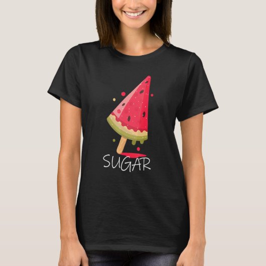 スイカシュガーサマーデザイン Tシャツ (正面)