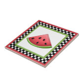 スイカスクエアチェッカーボードタイル&トライベット タイル (側面)