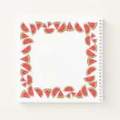 スイカスクエアモノグラム ノートブック (裏面)