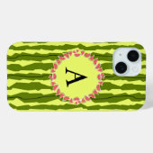 スイカストライプのモノグラムiPhoneケース Case-Mate iPhoneケース (裏面 (横))