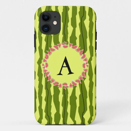 スイカストライプのモノグラムiPhone 5ケース Case-Mate iPhoneケース (裏面)