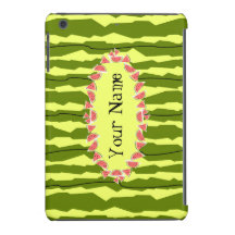 スイカストライプの楕円「名前」水平