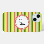 スイカストライプクラシック「モノグラム」 iPhoneケース Case-Mate iPhoneケース (裏面 (横))