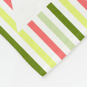 スイカストライプスライス フリースブランケット (角)