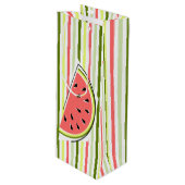 スイカストライプスライス ワインギフトバッグ (正面アングル)