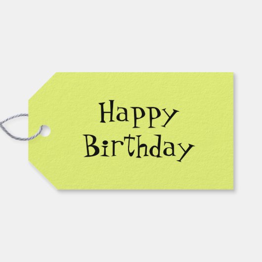 スイカストライプピンクハッピーバースデーギフトラベル ギフトタグ (裏面横)