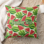 スイカスライスのシームレスな背景 クッション (ブランケット)