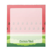 スイカスライスのシームレスな背景 ノートパッド (正面)