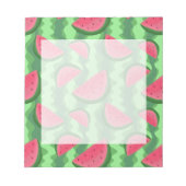 スイカスライスのパターン ノートパッド (正面)