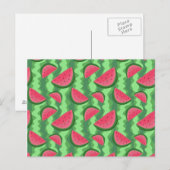 スイカスライスのパターン ポストカード (正面/裏面)