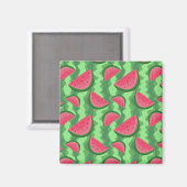 スイカスライスのパターン マグネット (正面/裏面)