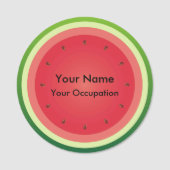 スイカスライスの背景 名札 (正面)