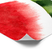 スイカスライスミニマルデザイン ポスター (角)