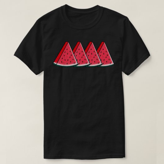 スイカスライスメロンサマーバケーションシーズンFru Tシャツ (デザイン正面)